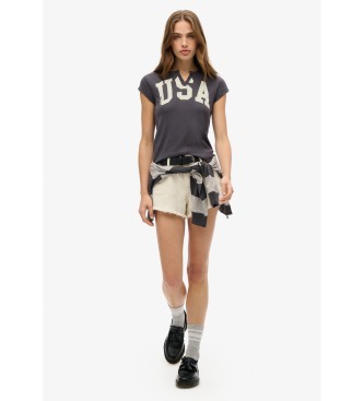 Superdry Szara koszulka Ath Ess