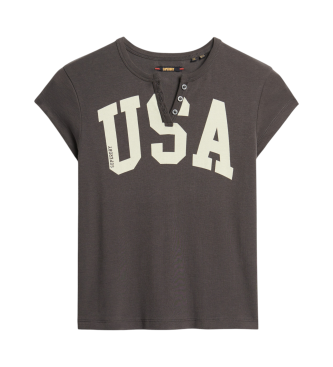 Superdry Szara koszulka Ath Ess