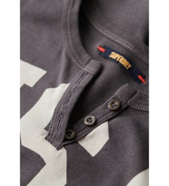 Superdry Szara koszulka Ath Ess