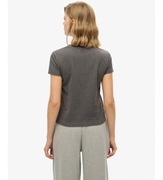Superdry T-shirt com grfico Atltico cinzento escuro