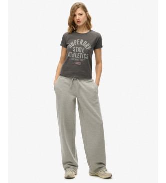 Superdry T-shirt com grfico Atltico cinzento escuro