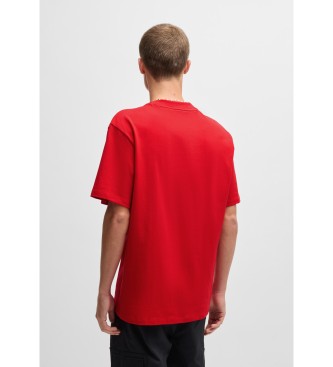 HUGO T-shirt Dapolino rouge