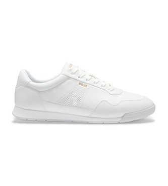 BOSS Sneakers Nitan in pelle bianca