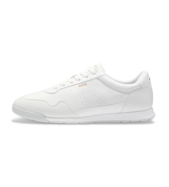 BOSS Sneakers Nitan in pelle bianca