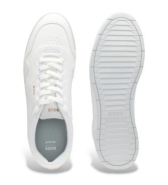 BOSS Sneakers Nitan in pelle bianca