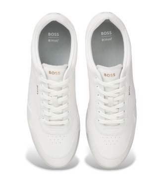 BOSS Sneakers Nitan in pelle bianca
