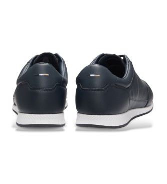 BOSS Sneakers in pelle Nitan blu navy