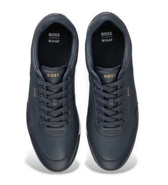 BOSS Sneakers in pelle Nitan blu navy