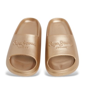 Pepe Jeans Flip-Flops Strand Slidemet gold