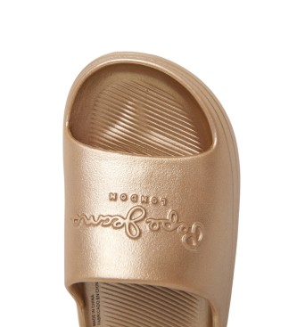 Pepe Jeans Flip-Flops Strand Slidemet gold