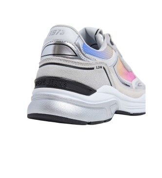 Pepe Jeans Dave Colors graue Leder-Turnschuhe