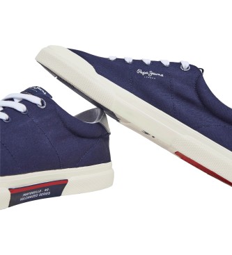 Pepe Jeans Kenton usnjene superge Navy Series