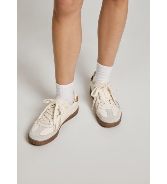 Pepe Jeans Ball fun chaussures en cuir blanc