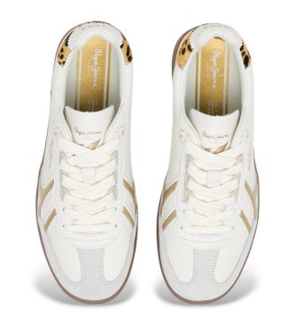 Pepe Jeans Ball fun chaussures en cuir blanc