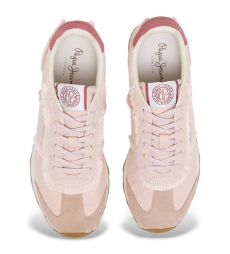 Pepe Jeans Sneakers in pelle twill rosa Once