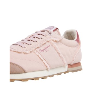 Pepe Jeans Sneakers in pelle twill rosa Once