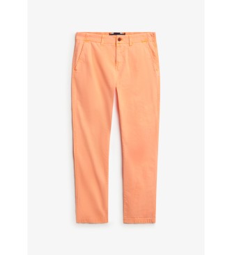 Superdry International orange chino trousers
