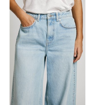 Pepe Jeans Jeans a gamba larga MW Stud blu