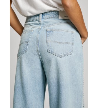 Pepe Jeans Jeans a gamba larga MW Stud blu