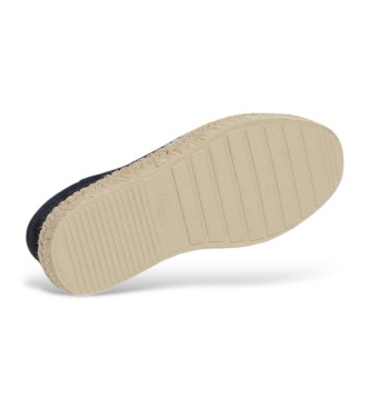 Hackett London Altea Loafer usnjene espadrile mornarsko modre barve