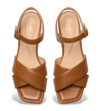 Clarks Ledersandalen Serina35 Cross braun