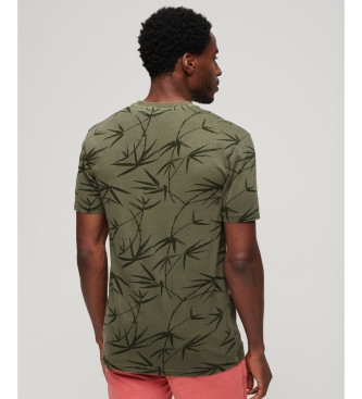Superdry T-shirt with green vintage overprint