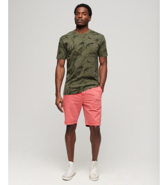 Superdry T-shirt with green vintage overprint