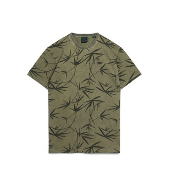 Superdry T-shirt with green vintage overprint