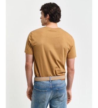 Gant T-shirt with biege landscape print design