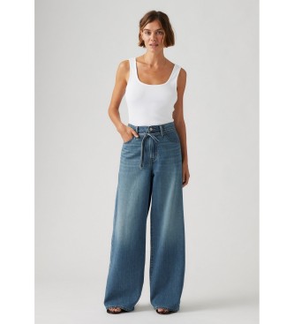 Levi's Jeans XL Recht Linnen+ Denim blauw