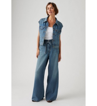 Levi's Jeans XL Recht Linnen+ Denim blauw