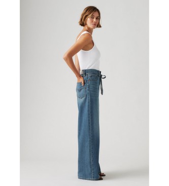 Levi's Jeans XL Recht Linnen+ Denim blauw