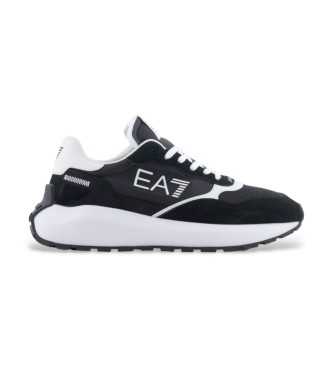 EA7 Sapatos de couro X8X186 preto