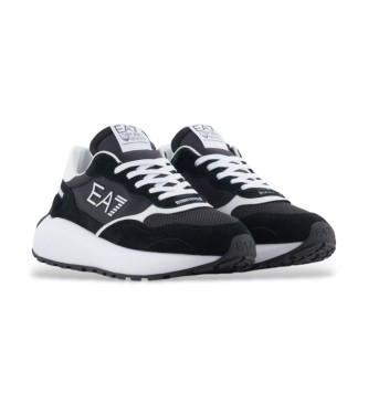 EA7 Sapatos de couro X8X186 preto