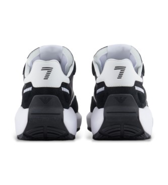 EA7 Sapatos de couro X8X186 preto