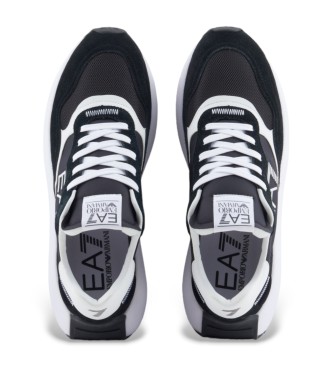 EA7 Sapatos de couro X8X186 preto