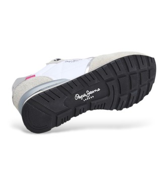 Pepe Jeans Sapatilhas Brit Fly em pele branca