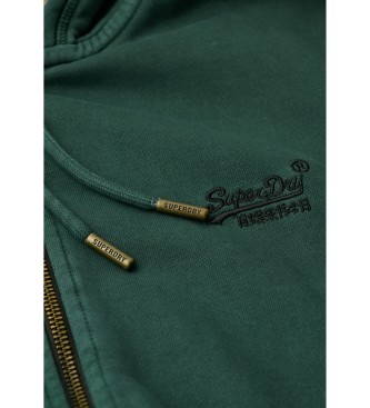 Superdry Sweatshirt lavada essencial verde