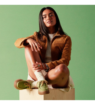 Clarks Torhill Bee zeleni usnjeni čevlji
