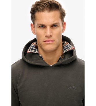 Superdry Sweatshirt com capuz e logtipo Essential preto