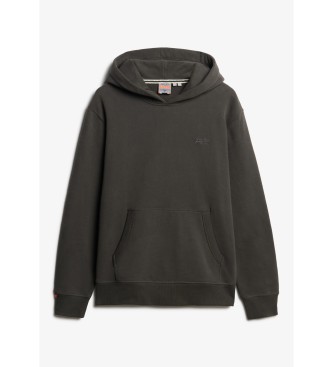 Superdry Sweatshirt com capuz e logtipo Essential preto