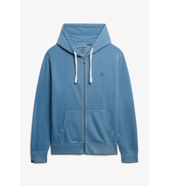 Superdry Klasična kapuca Essential z modro zadrgo