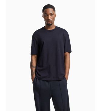 Armani Exchange Navy kortrmet t-shirt med rund hals