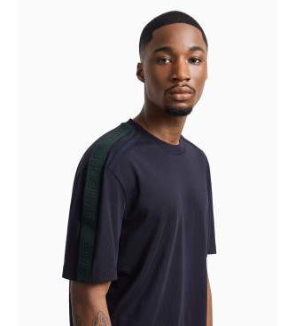 Armani Exchange Navy kortrmet t-shirt med rund hals