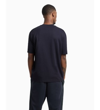 Armani Exchange Navy kortrmet t-shirt med rund hals