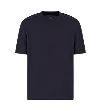 Armani Exchange Navy kortrmet t-shirt med rund hals