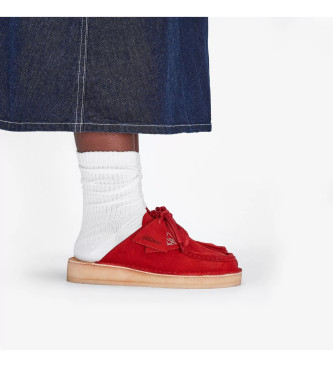 Clarks DSRTNomad rdeče cokle usnjeni čevlji