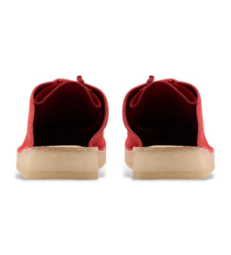 Clarks DSRTNomad rdeče cokle usnjeni čevlji