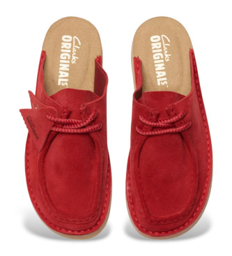 Clarks DSRTNomad rdeče cokle usnjeni čevlji