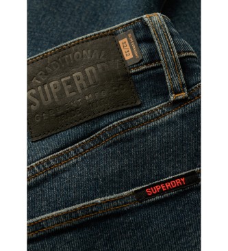 Superdry Vintage Slim ravne kavbojke modre barve